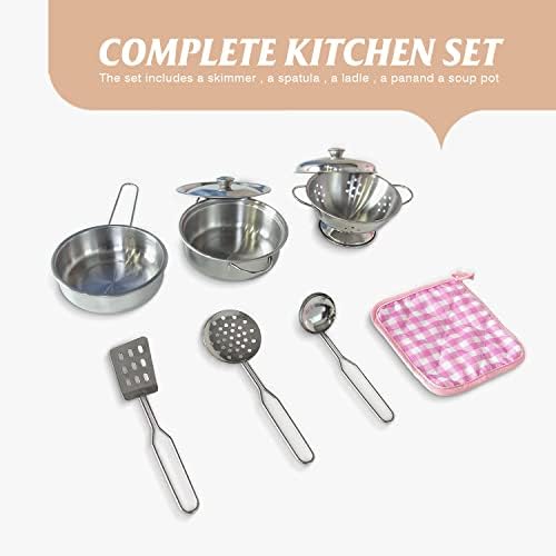 TaoHFE Play Kitchen  Pink Kids Kitchen Set for Girls Kitchen Set for Kids Ages 6 8 Gift Toddler Kitchen Set for Kid Age 3  Kitchen Playset with Lights & Sounds Wooden Toy Kitchen Playset Gift