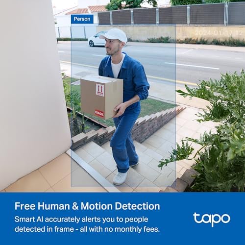 Tapo 2K Wireless Smart Video Doorbell with Chime   160  Ultra Wide View Person Detection  Ring Call  2 Way Audio  Subscription Free Local Storage/Optional Cloud  Motion Only Alert  D210