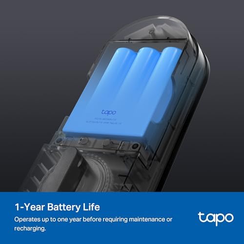 Tapo Smart Wi Fi Door Lock  Deadbolt   Keyless Entry  Fingerprint Recognition  Touchscreen Keypad & in App Monitoring with Scheduled Access 1 Year Rechargeable Battery   BHMA Grade 2   DL110