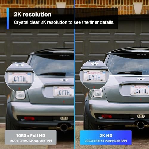 Tapo TP Link 2K Security Camera Outdoor Wired  IP66 Weatherproof  Motion/Person Detection  Built in Siren w/Night Vision  Cloud/SD Card Storage  2 Way Audio  Works w/Alexa & Google Home C310