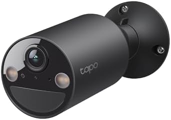 Tapo TP Link SolarCam C402 Kit  Outdoor Battery Camera w/Solar Panel Base  Wireless  1080P  Free Person Detection  SD/Cloud Storage  Color Night Vision  No Hub Needed  Works w/Alexa