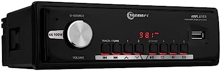 Taramps Amplayer 400 Car Stereo Player  4 Channels 400 Watts RMS 4x100W RMS   Bluetooth  FM Receiver USB  Remote Control  Single Din Full Range  Radio