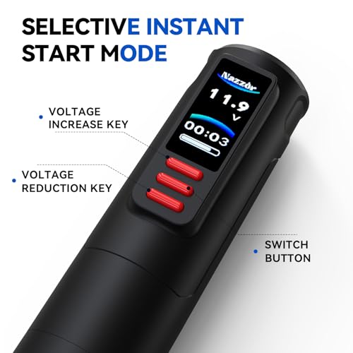 Tattoo Kits Tattoo Machine with Two 1600mAh Batteries 20PCS Cartridge Tattoo Pen Complete Tattoo Accessories for Beginners  NA TK8501 1