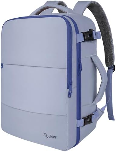 Taygeer Backpack for Women  Carry on Backpack with Laptop Compartment & Shoe Pouch  35l Travel Laptop Mochila Carry On Luggage  Airline Approved Personal Item Bag For Weekender Gym Hiking  Black Khaki