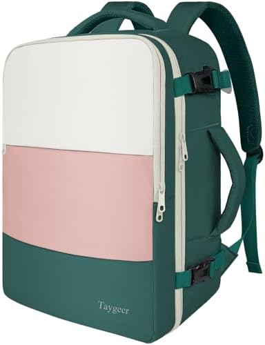 Taygeer Backpack for Women  Carry on Backpack with Laptop Compartment & Shoe Pouch  35l Travel Laptop Mochila Carry On Luggage  Airline Approved Personal Item Bag For Weekender Gym Hiking  Black Khaki