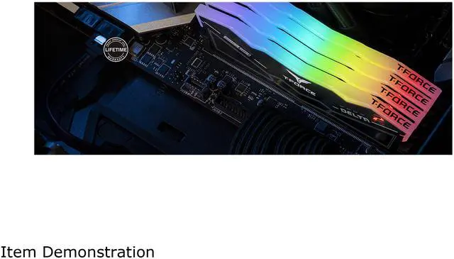 Team Group 16GB  2 x 8GB  288 Pin PC RAM DDR5 6000  PC5 48000  Memory Model FF3D516G6000HC38ADC01