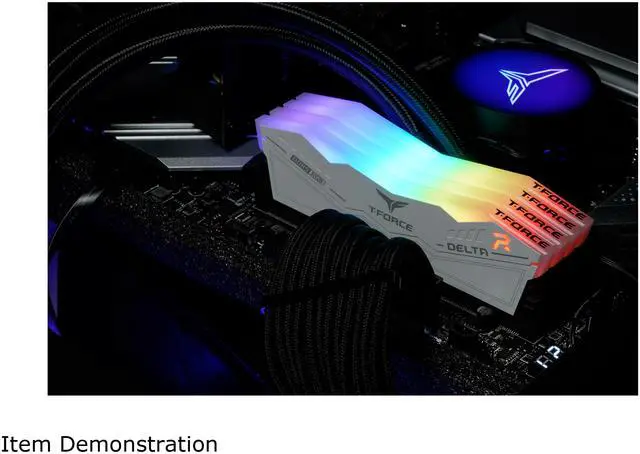 Team T Force Delta RGB 32GB  2 x 16GB  288 Pin PC RAM DDR5 6000  PC5 48000  Desktop Memory Model FF4D532G6000HC30DC01