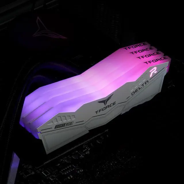 Team T Force Delta RGB 32GB  2 x 16GB  288 Pin PC RAM DDR5 6000  PC5 48000  Desktop Memory Model FF4D532G6000HC30DC01