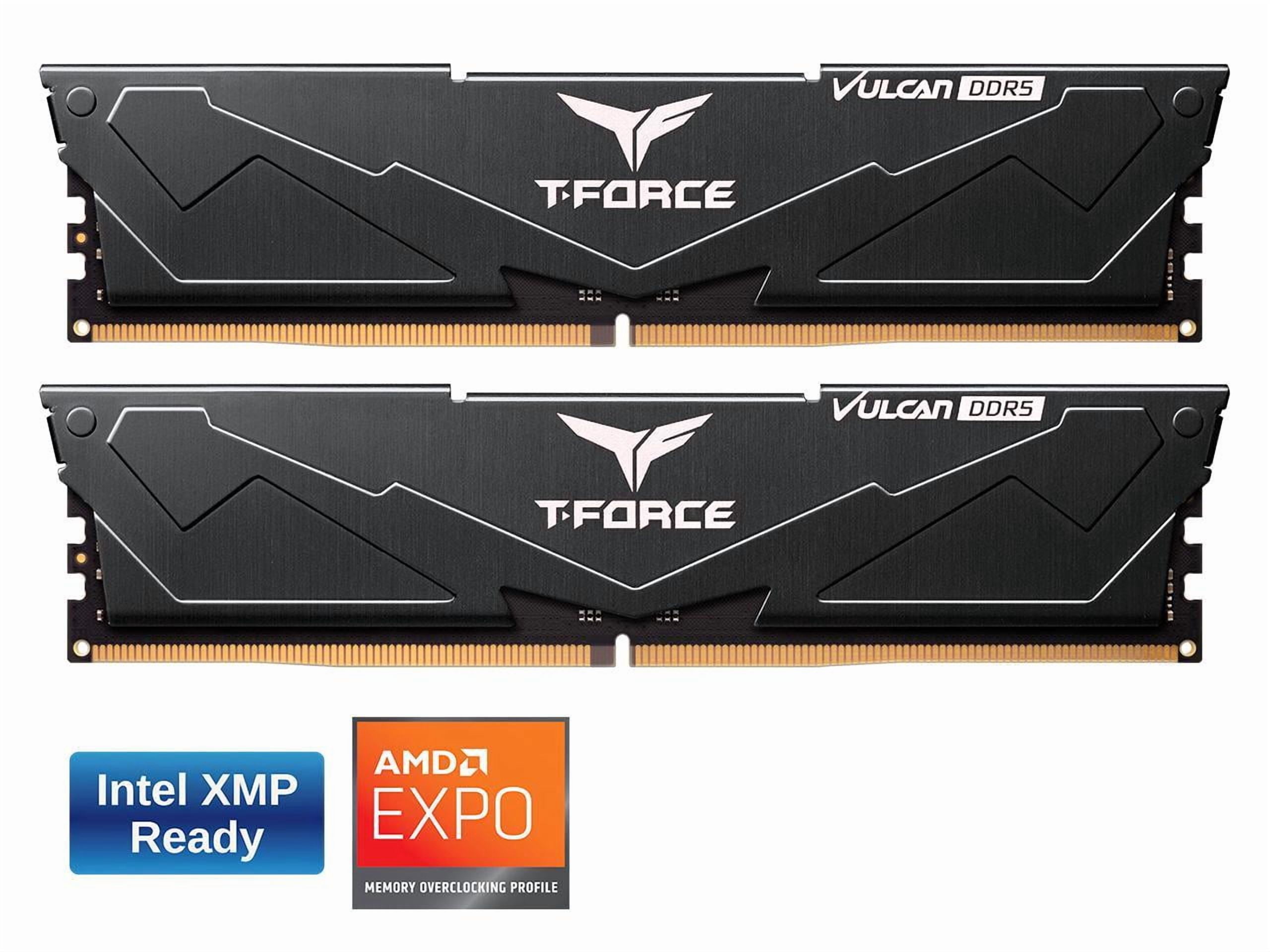 Team T-Force Vulcan 16GB (2 x 8GB) 288-Pin PC RAM DDR5 5200 (None Pzas 5 41600) Memoria de Escritorio Modelo FLBD516G5200HC40CDC01