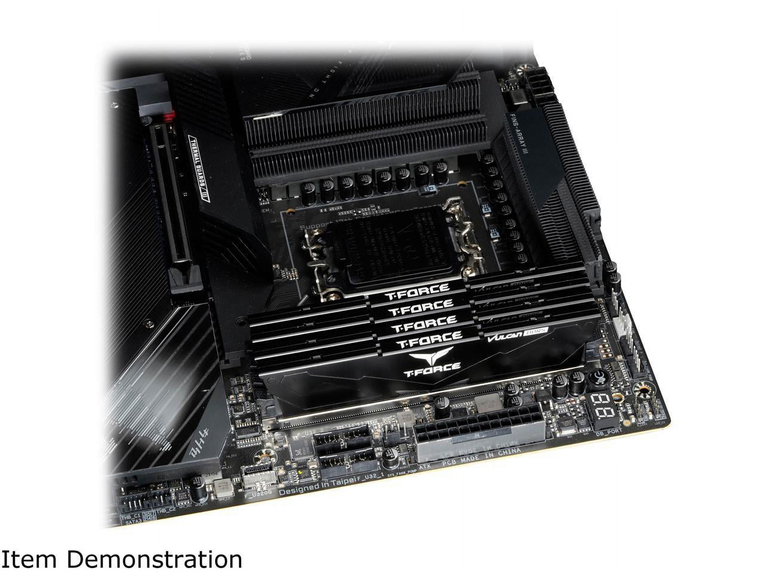 Team T-Force Vulcan 16GB (2 x 8GB) 288-Pin PC RAM DDR5 5200 (None Pzas 5 41600) Memoria de Escritorio Modelo FLBD516G5200HC40CDC01