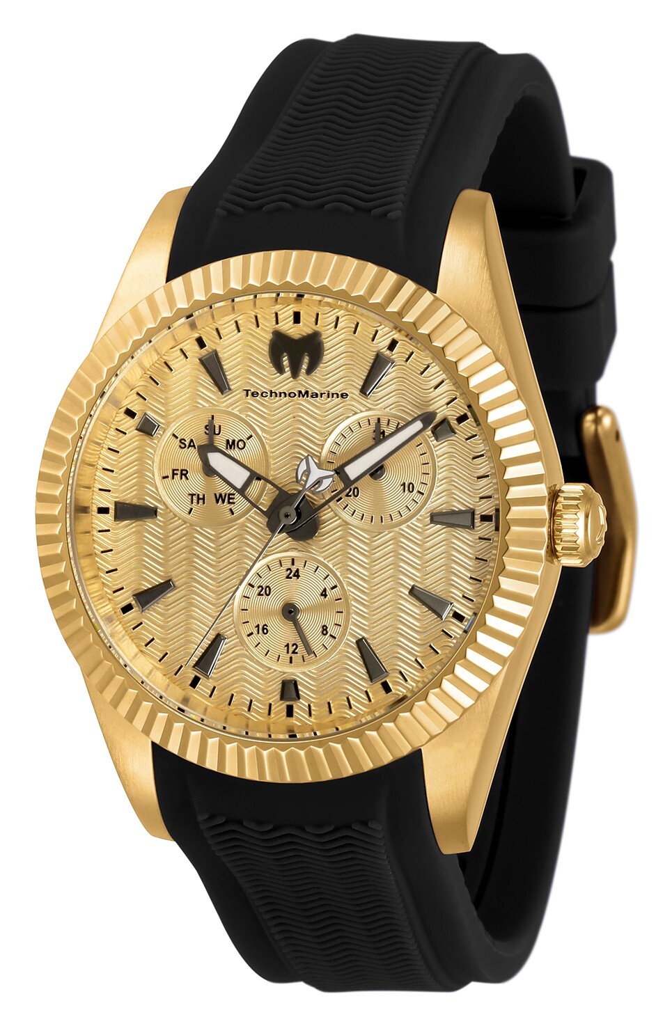 Reloj Technomarine para mujer TM-719031 Sea Dream plateado de 38 mm con correa dorada y negra