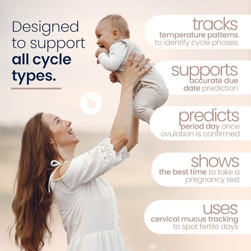 Tempdrop Wearable Ovulation Tracker   Basal Body Temperature Monitor to Help Get Pregnant   Sleep Sensor with App for Fertility  Hormone  Period & Cycle Tracking