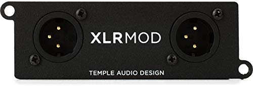 Temple Audio XLR MOD   Black Compact XLR Passthrough Module for Templeboard Pedalboards   Male   Male
