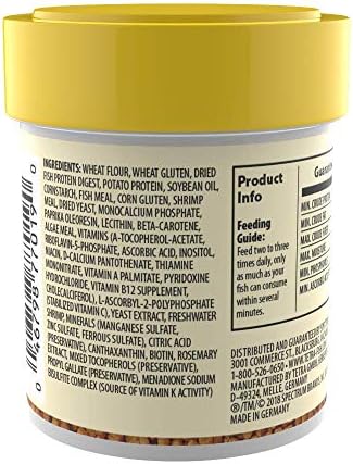 Tetra BettaMin - Bocados en forma de gusano, 0.98 onzas, dieta completa para bettas (paquete de 2)