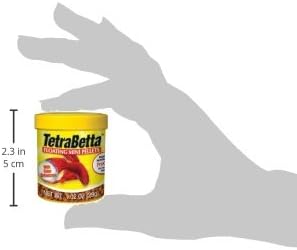 Tetra BettaMin - Bocados en forma de gusano, 0.98 onzas, dieta completa para bettas (paquete de 2)