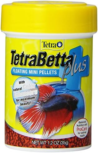 Tetra BettaMin - Bocados en forma de gusano, 0.98 onzas, dieta completa para bettas (paquete de 2)