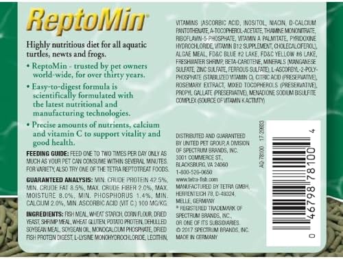 Tetra ReptoMin Floating Food Sticks  For Aquatic Turtles  Newts and Frogs  6 83 lbs
