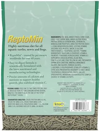 Tetra ReptoMin Floating Food Sticks  For Aquatic Turtles  Newts and Frogs  6 83 lbs