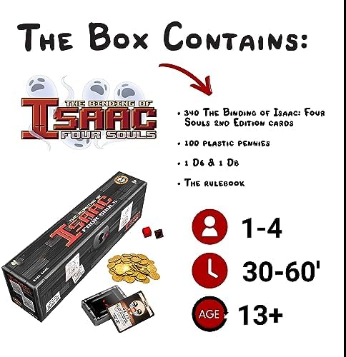 The Binding of Isaac  Four Souls  The Ultimate Collection   1 4 Players   Card Games for Game Night   20 60 Mins of Gameplay   Card Games for Teens and Adults Ages 13    English Version