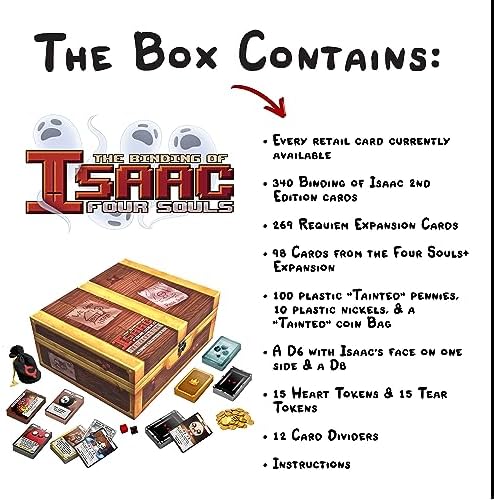 The Binding of Isaac  Four Souls  The Ultimate Collection   1 4 Players   Card Games for Game Night   20 60 Mins of Gameplay   Card Games for Teens and Adults Ages 13    English Version