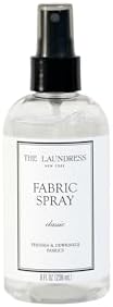 The Laundress Classic Fabric Spray Wrinkle Release Spray Upholstery and Linen Spray Fabric Refresher Clean Laundry Scent 8 Fl Oz  Pack of 2 