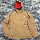 The North Face Men s Hyvent Waterproof Ski Jacket Shell Desert Tan/red inside