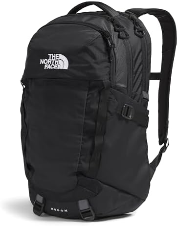 The North Face Recon Everyday Laptop Backpack   Daypack with Water Repellent Finish  16 Laptop Sleeve  2 Water Bottle Pockets  TNF Black/TNF Black NPF  One Size