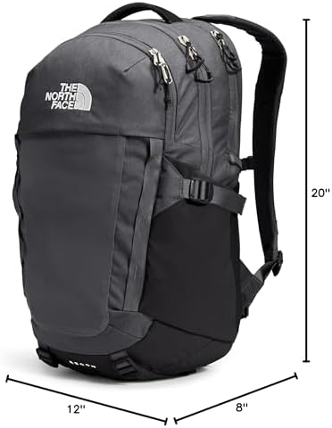 The North Face Recon Everyday Laptop Backpack   Daypack with Water Repellent Finish  16 Laptop Sleeve  2 Water Bottle Pockets  TNF Black/TNF Black NPF  One Size