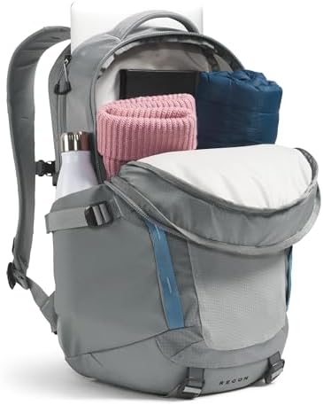 The North Face Recon Everyday Laptop Backpack   Daypack with Water Repellent Finish  16 Laptop Sleeve  2 Water Bottle Pockets  TNF Black/TNF Black NPF  One Size