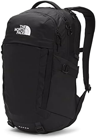 The North Face Recon Everyday Laptop Backpack   Daypack with Water Repellent Finish  16 Laptop Sleeve  2 Water Bottle Pockets  TNF Black/TNF Black NPF  One Size
