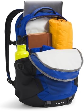 The North Face Recon Everyday Laptop Backpack   Daypack with Water Repellent Finish  16 Laptop Sleeve  2 Water Bottle Pockets  TNF Black/TNF Black NPF  One Size