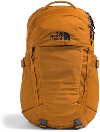 THE NORTH FACE Recon Everyday Backpack | Acabado repelente de mochila, funda para laptop de 16 pulgadas, 2 bolsillos para botella de agua, Gris Asfalto Jaspeado Claro/Tnf Negro-npf, Tamaño único