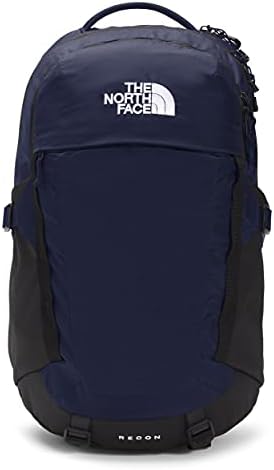 THE NORTH FACE Recon Everyday Backpack | Acabado repelente de mochila, funda para laptop de 16 pulgadas, 2 bolsillos para botella de agua, Gris Asfalto Jaspeado Claro/Tnf Negro-npf, Tamaño único