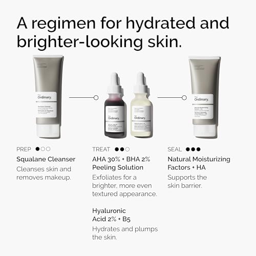 The Ordinary AHA 30    BHA 2  Peeling Solution  Advanced Exfoliating Peel for Brighter Skin