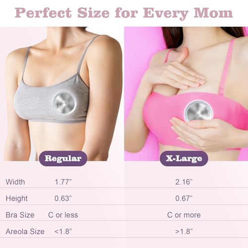 The Original Silver Nursing Cups Nipple Shields for Breastfeeding Newborn Breast Feeding Essentials Must Haves Nipple Covers to Protect Nursing Nipples Trilaminate 999 Silver Regular Size