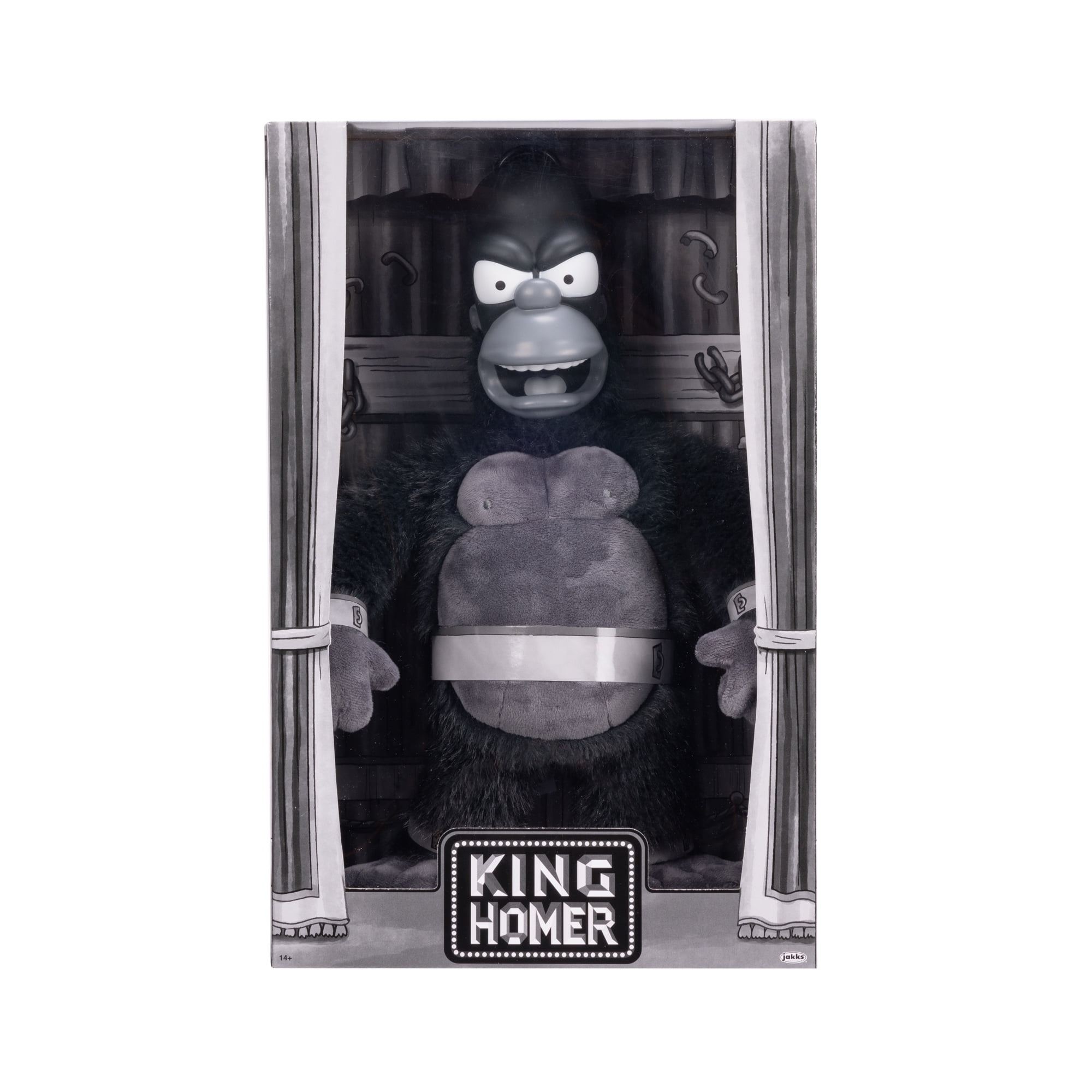 The Simpsons 16 inch Tall King Homer Premium Soft Plush Figure with Molded Detailed Head