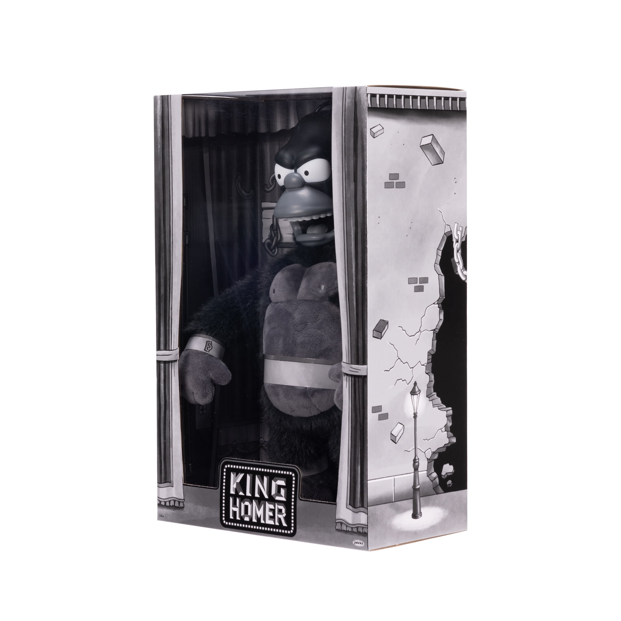 The Simpsons 16 inch Tall King Homer Premium Soft Plush Figure with Molded Detailed Head