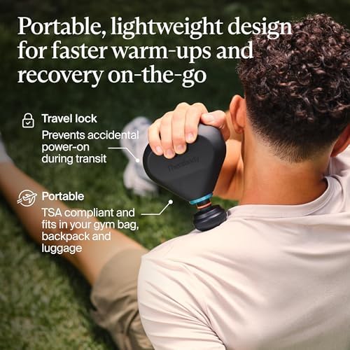 TheraGun Mini  3rd Generation  by Therabody   Ultra Portable Massage Gun and Travel Essential for Fast  Effective Pain and Tension Relief Anywhere  Black