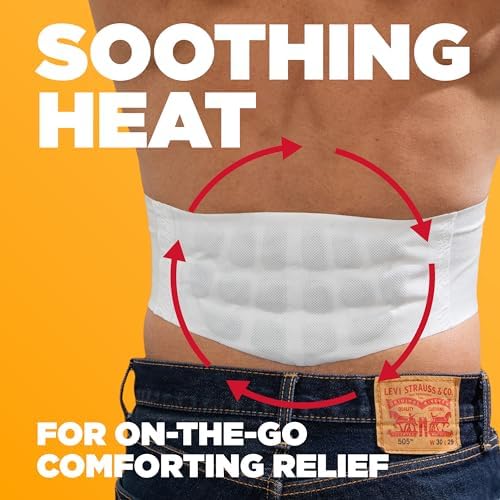 ThermaCare Advanced Back & Hip HeatWraps  Long Lasting  Disposable Heat Therapy for Lower Back Pain  Muscle Soreness  & Herniated Discs  Drug Free  L XL  Pack of 10