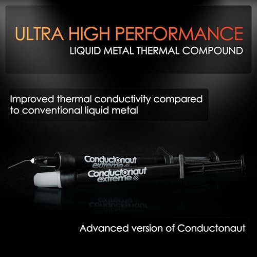 Thermal Grizzly Conductonaut Extreme   5 Gram   Ultra High Performance Liquid Metal Compound Thermal Paste for Superior CPU/GPU/Console Cooling   Made in Germany