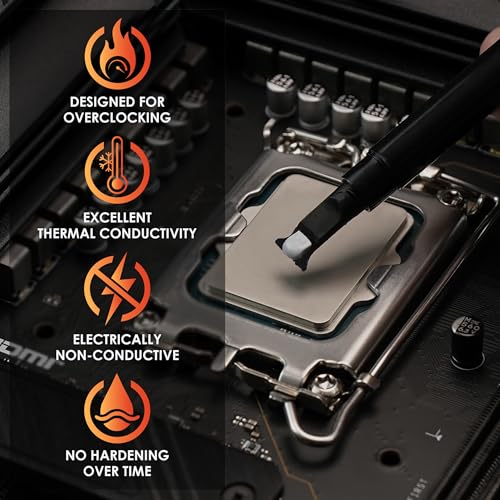 Thermal Grizzly Kryonaut   1 Gram   Extremly High Performance Thermal Paste   for Demanding Applications and Overclocking CPU/GPU/PS4/PS5/Xbox
