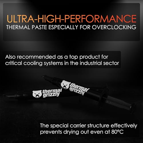 Thermal Grizzly Kryonaut   1 Gram   Extremly High Performance Thermal Paste   for Demanding Applications and Overclocking CPU/GPU/PS4/PS5/Xbox