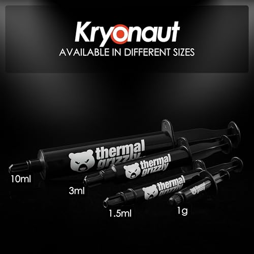 Thermal Grizzly Kryonaut   1 Gram   Extremly High Performance Thermal Paste   for Demanding Applications and Overclocking CPU/GPU/PS4/PS5/Xbox