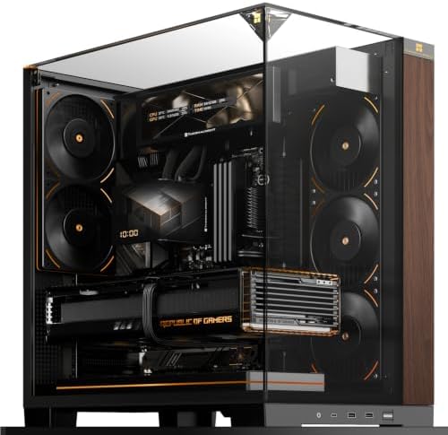 Thermalright A70 Vision ATX Gaming case  Three Sides Without Stands Panoramic Glass Panel  8 Fan Slots  Tower Style Computer case  Equipped with Type C Interface  Comes with a 9 16 inch LCD Display  