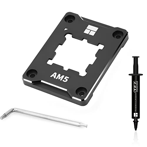 Thermalright ASF-Black AM5 Soporte de CPU, Marco de Fijación Correctivo Anti-Doblado, Montura Completa Fija Sin Marcado, Marco de Contacto Anti-Doblado AM5, Enfriador de CPU Estándar