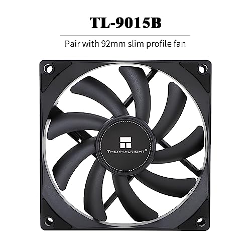 Thermalright AXP90 X36 Black Low Profile CPU Cooler  with 92mm TL 9015B Slim PWM Fan  ITX CPU Cooler  AGHP Technology  36mm Height for AMD AM4 AM5/Intel 1150/1151/1155/1851/1200/1700 AXP90 X36 Black 