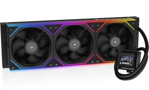 Thermalright FW360 SE ARGB V2 360mm AIO CPU Cooler  2 LCD Screen  TL M12Q 2000RPM Daisy Chain Fans  for AM4/AM5 & Intel LGA 1700/1851  Black