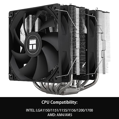 Thermalright Peerless Assassin 120 SE CPU Cooler 6 Heat Pipes AGHP Technology Dual 120mm PWM Fans 1550RPM Speed for AMD AM4 AM5/Intel LGA 1700/1150/1151/1200/1851 PC Cooler