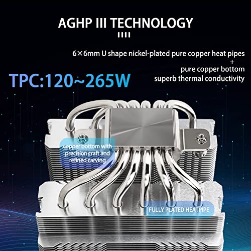 Thermalright Peerless Assassin 120 SE CPU Air Cooler  Dual Tower 6 Heat Pipe  Dual 120mm TL C12C PWM CPU Fan  for AMD AM4/AM5/Intel LGA 1700/1150/1151/1200  AGHP Technology  Aluminium Heatsink Cover