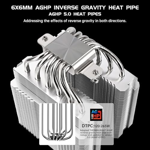 Thermalright Peerless Assassin 120 SE V2 CPU Air Cooler   6 Heat Pipes AGHP GEN 5 0 Technology   1850RPM PWM 120mm Fans  for Intel 1851/1700/115X/1200  AMD AM4/AM5